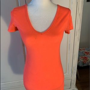 Casual coral shirt cotton